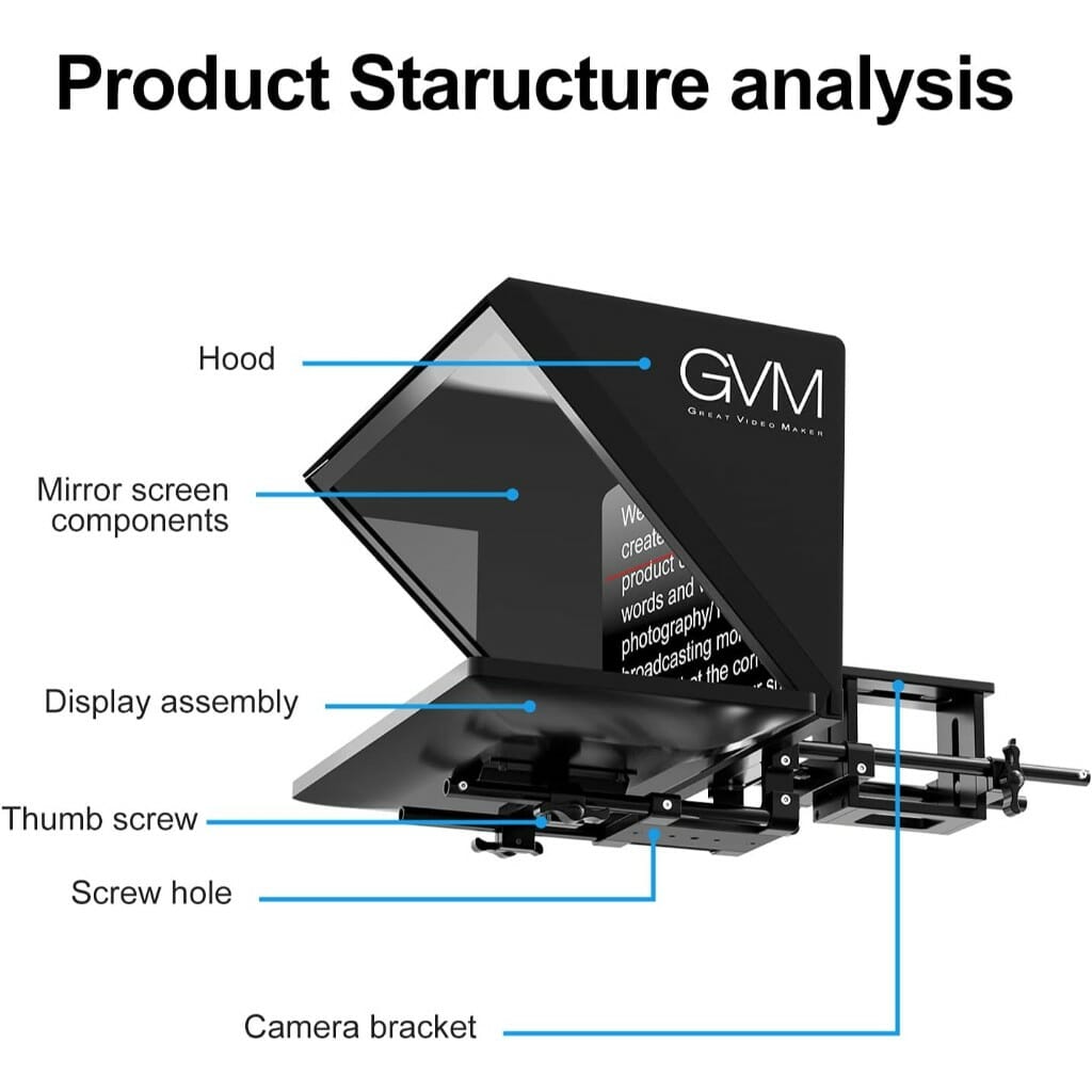 GVM 18.5'' Teleprompter Kit - Image 8