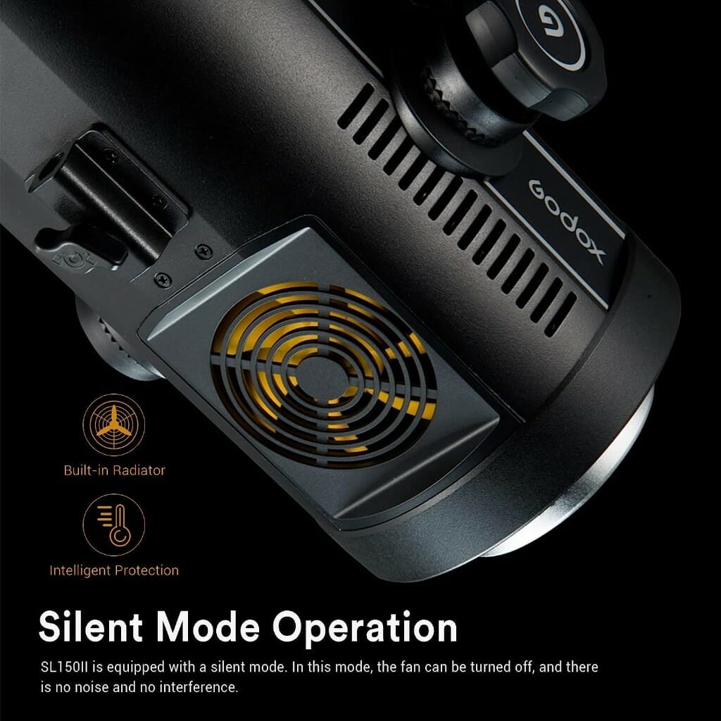 Godox 150W 5600±200K Bowens Mount CRI 96 TLCI 97 Daylight Balanced LED Continuous Video Light - Image 2
