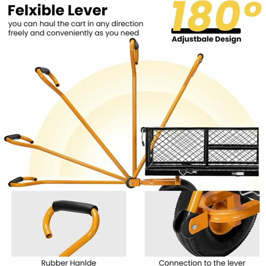 Heavy Duty Mesh Steel Cart - Image 4